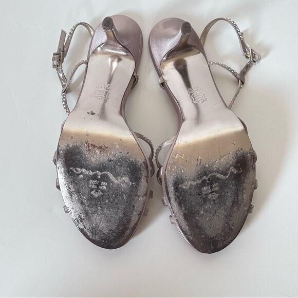 Nina Champagne Platform Sandal Size 9M - Picture 5 of 11